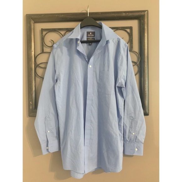 Stafford Other - Men’s Stafford Button Down Shirt Long Sleeve Light Blue 16 1/2